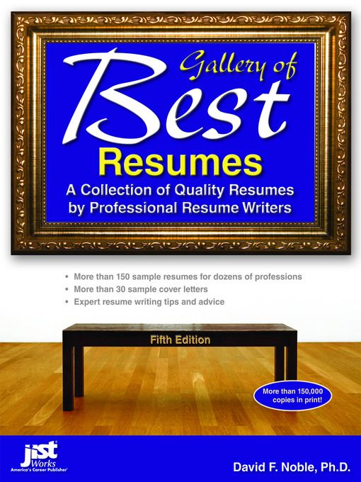Title details for Gallery of Best Resumes, 5th E by JIST Publishing - Available